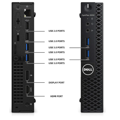 Dell OptiPlex 5050 Micro + 2x 24" Monitor – photo 2