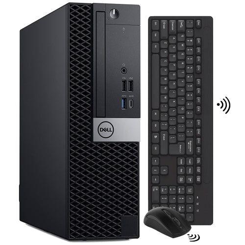 Refurbished(Good) - Dell Desktop OptiPlex SFF Computer PC| Intel Core i5 8th Gen Processor| 2TB SSD| 32GB DDR4 RAM| Windows 11 Pro| Wireless Keyboard Mouse | WiFi Bluetooth - PCrefresh
