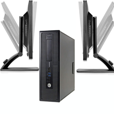 HP EliteDesk 800 G1 SFF + 2x 24" Monitor – photo 4