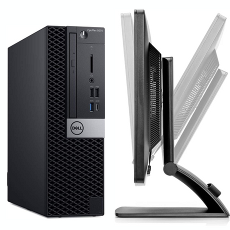 Dell OptiPlex 5070 SFF + 2x 24" Monitor – photo 2