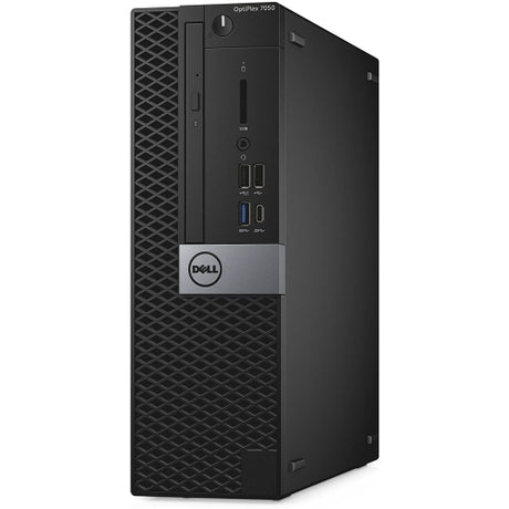 Refurbished (Good) - Dell 7050 SFF Desktop PC, i5 6500 3.2GHz, 8GB, 256SSD, DVD-ROM, Windows 10 Pro, USB WIFI, USB Keyboard & Mouse, 90 Day Warranty, Grade A - PCrefresh