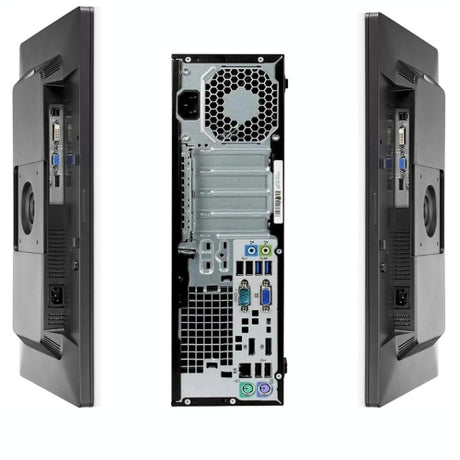 HP EliteDesk 800 G1 SFF + 2x 24" Monitor – photo 3