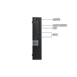 Refurbished Good Refurbished (Good) - DELL 7050 MICRO Intel Core i5-7500T 2.70 GHz, 16GB, 256GB SSD, Win 10 Pro - PCrefresh