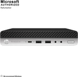 HP Prodesk 600 G3 Micro Computer Mini PC, Intel Quad Core i5-6500T 2.5GHz, 16GB DDR4 RAM, 256GB SSD, WiFi, Wired Keyboard and Mouse, Windows 10 Pro - PCrefresh