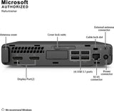 HP Prodesk 600 G3 Micro Computer Mini PC, Intel Quad Core i5-6500T 2.5GHz, 16GB DDR4 RAM, 256GB SSD, WiFi, Wired Keyboard and Mouse, Windows 10 Pro - PCrefresh