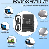 65W Laptop Charger Fit for Dell Latitude 5280 5290 5490 5491 5285 5289 5480 5488 5580 5590 5591 Latitude E5470 E6430 E6420 E7470 E5420 7490 AC Power Adapter 19.5V 3.34A, LA65NM191 ，Barrel 7.4mm tip - PCrefresh