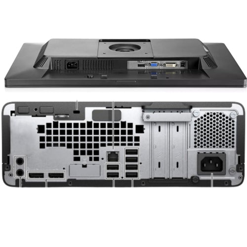HP ProDesk 600 G4 + HP EliteDisplay 23” LED Monitor Business Desktop PC – Intel Core i5 8th Gen, Up to 4.10GHz, 32GB RAM, 2TB SSD, WiFi, Windows 11 Pro(Refurbished Excellent) - PCrefresh