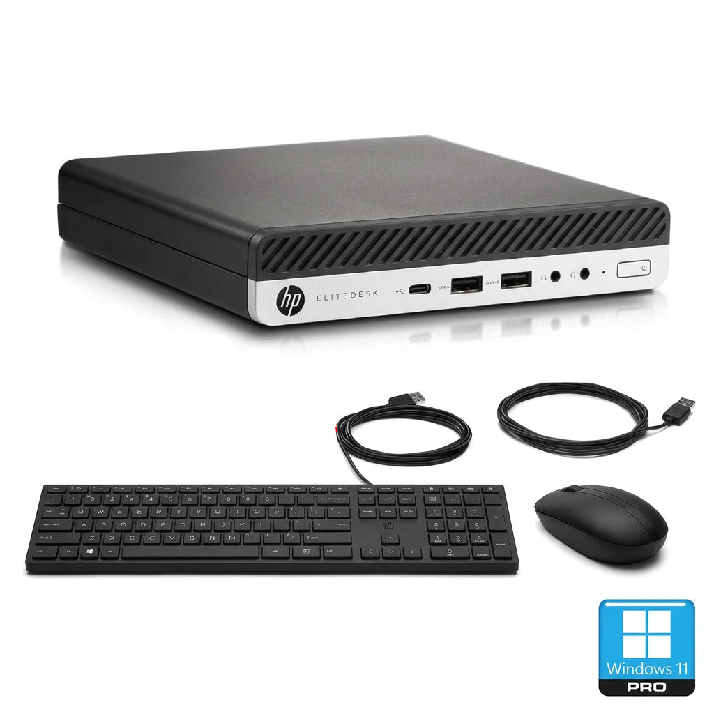 HP EliteDesk 800 G5 Mini – Core i5/i7 9th Gen, 16GB RAM, 240GB–512GB SSD – Excellent Desktop