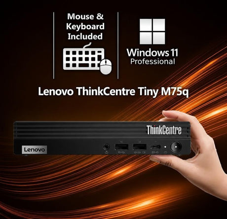 Lenovo ThinkCentre M75q Gen 2 Tiny + 2x 24" Monitor – photo 4