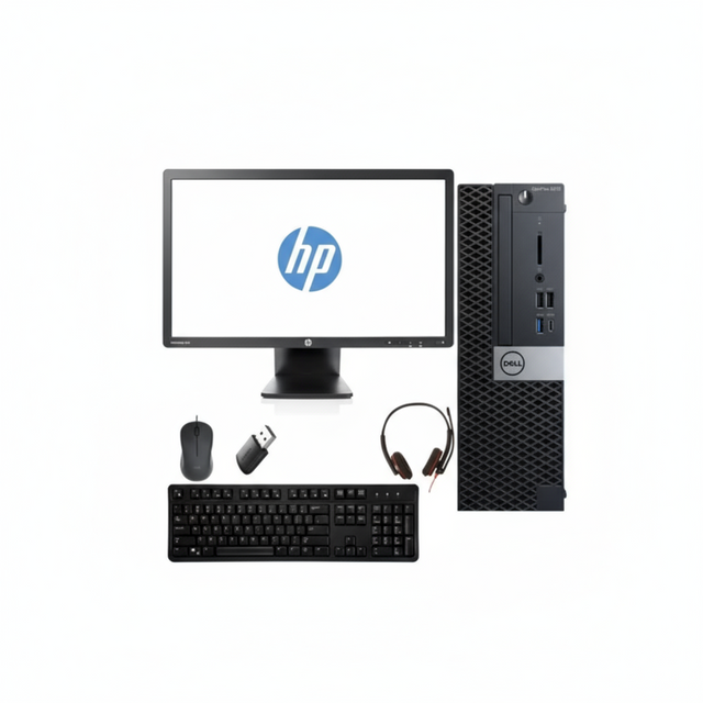 Dell OptiPlex 5070 SFF + 2x 24" Monitor – photo 1