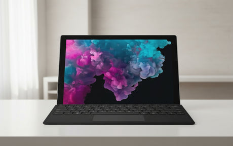 Microsoft Surface Pro 6 12.3-inch 2736x1824 PixelSense 10-Point Touch Display Tablet PC with Type Cover & Pen, Intel Quad Core i7-8650U Upto 4.2GHz, 8GB RAM, 256GB SSD, Win 10, Black (Renewed) - PCrefresh