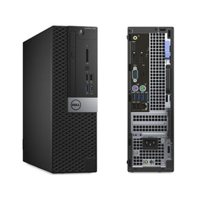 Refurbished (Good) - Dell 7050 SFF Desktop PC, i5 6500 3.2GHz, 8GB, 256SSD, DVD-ROM, Windows 10 Pro, USB WIFI, USB Keyboard & Mouse, 90 Day Warranty, Grade A - PCrefresh