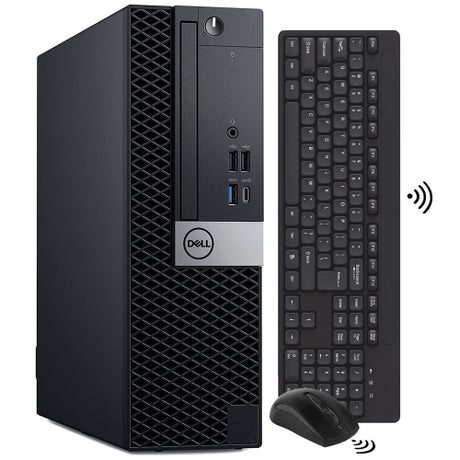 Refurbished(Good) - Dell Desktop OptiPlex SFF Computer PC| Intel Core i5 8th Gen Processor| 2TB SSD| 32GB DDR4 RAM| Windows 11 Pro| Wireless Keyboard Mouse | WiFi Bluetooth - PCrefresh